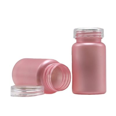 Pharmazeutische Qualität 100cc PET-Frost-Plastikflasche mit kindersicheren Schraubkappe