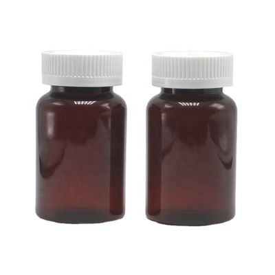 Sicher aufbewahren Ergänzungen mit 120 ml 4 oz durchsichtigen Amber Pillen Behälter und Kappe