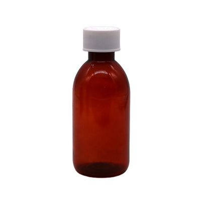CRC Cap PET Quadrat Steril Husten Sirup orale Flüssigkeit Flasche Behälter für Medizin 120ML/4OZ