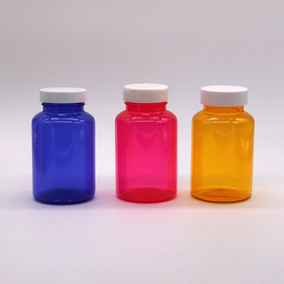 PET-Plastikflasche für Nahrungsergänzungsmittel Pille Kapsel Tabletten mit verschiedenen Kappen 250 ml/cc