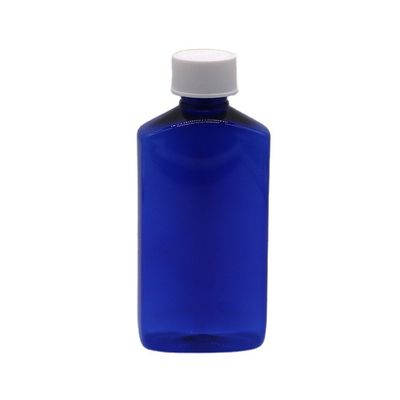 Customized Logo 180ML PET Quadratische Sterile Husten Sirup Flasche mit Kinderschutzkappe