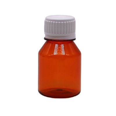 50 ml PET-leere tragbare Plastikflaschen mit weißer Schraubkappe