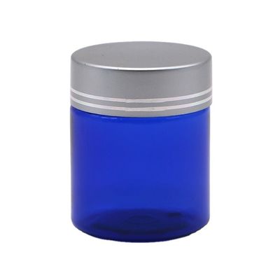 Nachfüllbare 40ml/1.3oz PET-Pille Kapsel Fischölflasche mit Silber-Aluminium-Schraubkappe