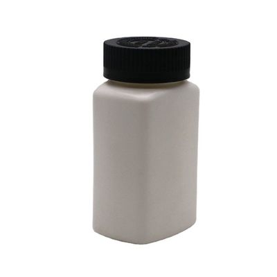 Schraubkappe 120 ml HDPE Quadratform angepasste Farbe leere Medizin Pille Flasche Behälter