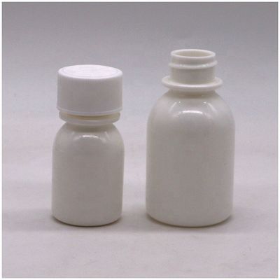 HDPE-Kunststoff 60 ml/2 oz Weiß und undurchsichtig Versiegelte Anti-Ultraviolett-Flüssigmedizinbehälter