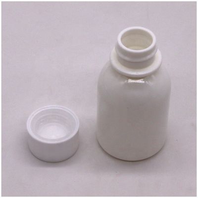 HDPE-Kunststoff 60 ml/2 oz Weiß und undurchsichtig Versiegelte Anti-Ultraviolett-Flüssigmedizinbehälter