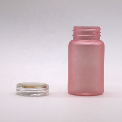 Pharmazeutische Qualität 100cc PET-Frost-Plastikflasche mit kindersicheren Schraubkappe