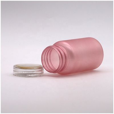 Pharmazeutische Qualität 100cc PET-Frost-Plastikflasche mit kindersicheren Schraubkappe