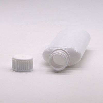 Custom Printing PET Mundwasserflasche 200 ml mit weißer Kappe und gedruckter Kappe