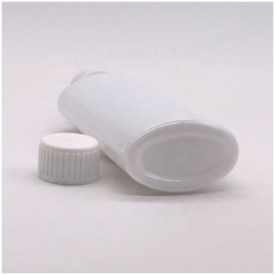 Custom Printing PET Mundwasserflasche 200 ml mit weißer Kappe und gedruckter Kappe