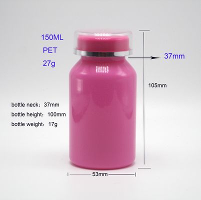 Customized Logo 150ml PET Plastikflasche für industrielle Oberflächenverpackung und Pille