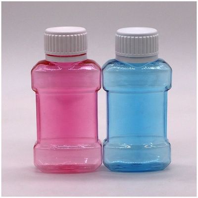 Farbdruck 75 ml PET-Plastikflasche für Mundwasser Flüssigkeit Reisegröße