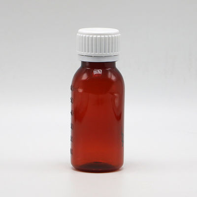 Manipulationssichere Kappe PET 2OZ 60 ml Husten Sirup Flasche für Öl Schmiermittel Lagerbehälter