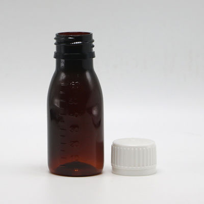 Manipulationssichere Kappe PET 2OZ 60 ml Husten Sirup Flasche für Öl Schmiermittel Lagerbehälter