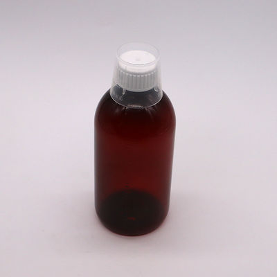 Körpermaterial PET 300 ml PET Leere Husten Sirupflasche mit Skala und Manipulationssicherung