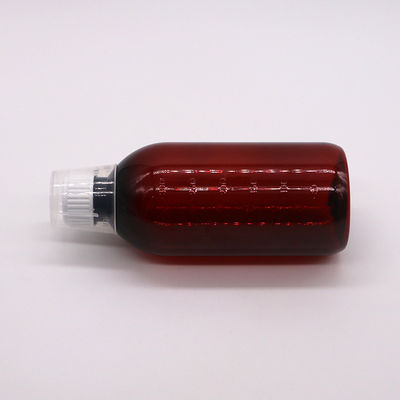 Körpermaterial PET 300 ml PET Leere Husten Sirupflasche mit Skala und Manipulationssicherung
