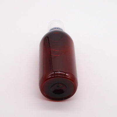Körpermaterial PET 300 ml PET Leere Husten Sirupflasche mit Skala und Manipulationssicherung