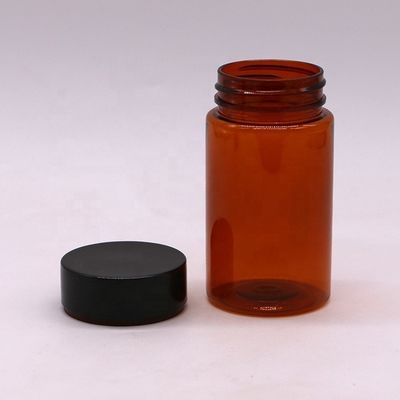 120 ml PET Amber Farbe Runde Form Kunststoff Pillenflasche mit Schraubdeckel