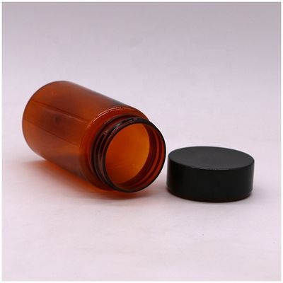 120 ml PET Amber Farbe Runde Form Kunststoff Pillenflasche mit Schraubdeckel