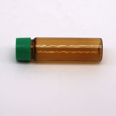 Sicherheitskappe 10ml PET Lebensmittel-Behandlung Bernstein-Plastikflasche für orale Flüssigkeitsmedizin Kragenmaterial PET Runde Form