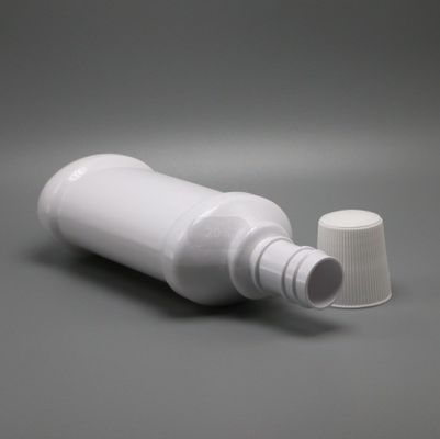 Flasche mit langem Hals aus PET-Plastik-Mundwasser 250 ml für leere, weiße Mundwasserverpackungen
