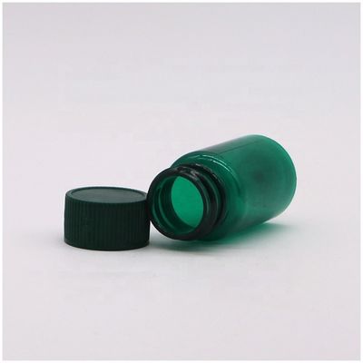 20ML/CC PET-Transparente Plastik-Flüssigflaschen mit Kappen in individueller Farbe und runder Form