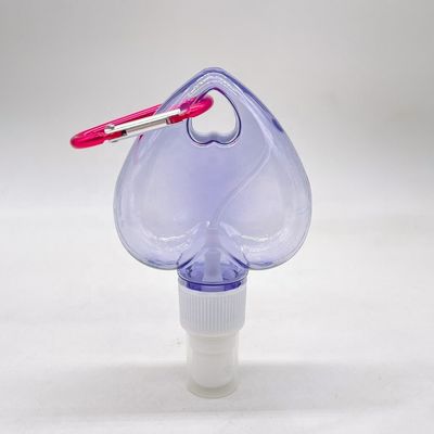 PET Herz / Blattform Plastik Sprühflasche mit hängender Schlüsselkette Kragen Material PET