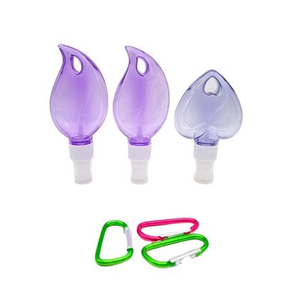 PET Herz / Blattform Plastik Sprühflasche mit hängender Schlüsselkette Kragen Material PET