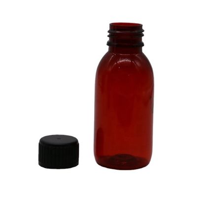 100 ml medizinische orale Flüssigkeit in Plastikflasche mit Messbecher