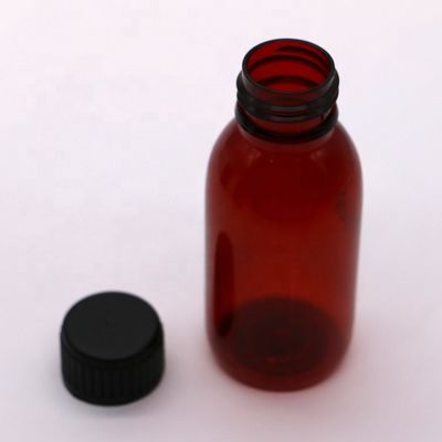 100 ml medizinische orale Flüssigkeit in Plastikflasche mit Messbecher