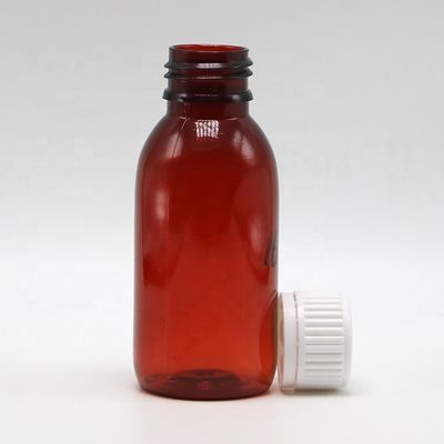 100 ml medizinische orale Flüssigkeit in Plastikflasche mit Messbecher