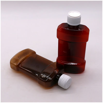 Anpassbarer Farbton 250 ml PET Flüssiges Mundwasser Kunststoffflasche Versiegelung Typ SCREW CAP
