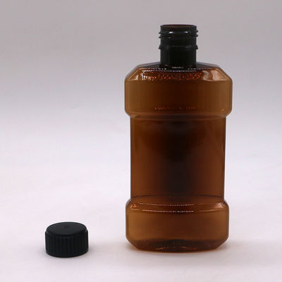 Anpassbarer Farbton 250 ml PET Flüssiges Mundwasser Kunststoffflasche Versiegelung Typ SCREW CAP