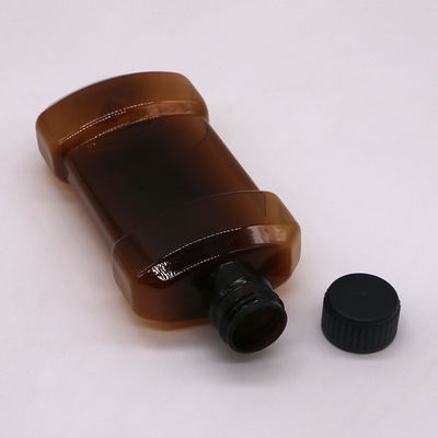 Anpassbarer Farbton 250 ml PET Flüssiges Mundwasser Kunststoffflasche Versiegelung Typ SCREW CAP