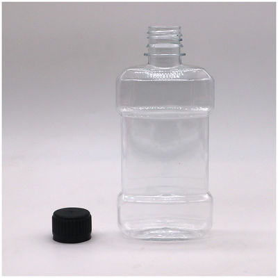 Anpassbarer Farbton 250 ml PET Flüssiges Mundwasser Kunststoffflasche Versiegelung Typ SCREW CAP