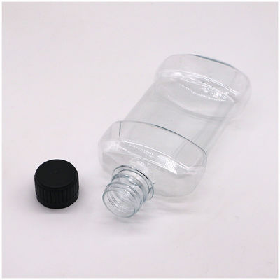 Anpassbarer Farbton 250 ml PET Flüssiges Mundwasser Kunststoffflasche Versiegelung Typ SCREW CAP