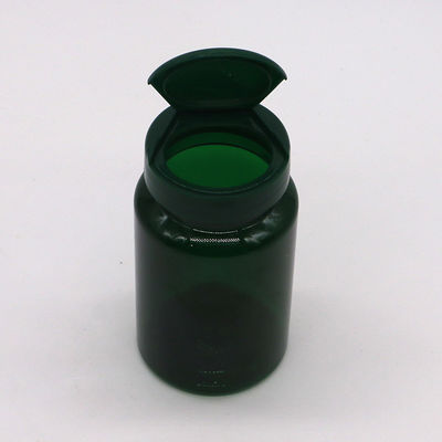 PET 150 ml Flasche Breitmunde Plastik leere Flaschen 5oz Kapselbehälter mit Flip Cap