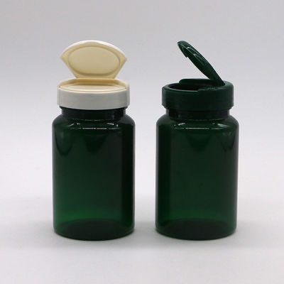 PET 150 ml Flasche Breitmunde Plastik leere Flaschen 5oz Kapselbehälter mit Flip Cap