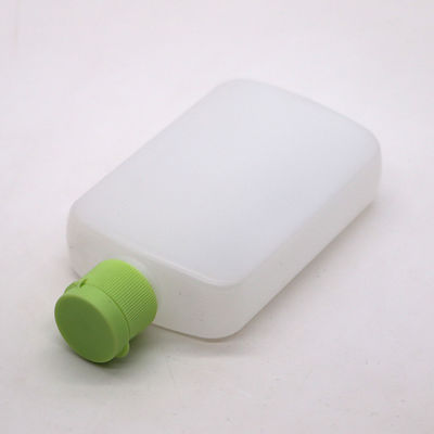 120 ml HDPE Flat Square Kosmetikflasche mit benutzerdefinierter Farbe und Spiral-Flip-Over-Deckel