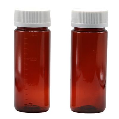SCREW CAP 150 ml braune PET-Flasche für Plastikflüssigkeitssupplement und Kindersicherheitsdeckel