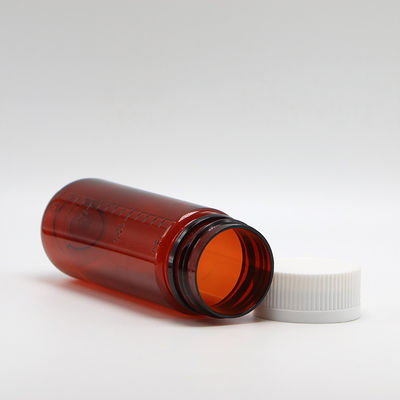 SCREW CAP 150 ml braune PET-Flasche für Plastikflüssigkeitssupplement und Kindersicherheitsdeckel