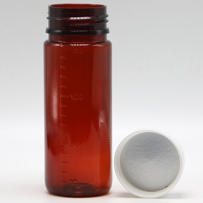 SCREW CAP 150 ml braune PET-Flasche für Plastikflüssigkeitssupplement und Kindersicherheitsdeckel