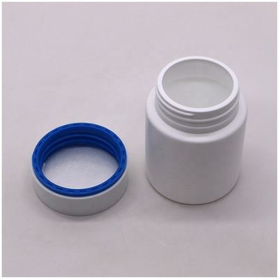 100 ml HDPE-Plastik-Medikamentflasche Gerade rundes Glas für Kapseltablettenhalter