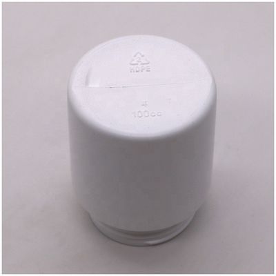 100 ml HDPE-Plastik-Medikamentflasche Gerade rundes Glas für Kapseltablettenhalter