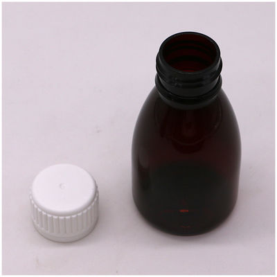 Zusammengestellte Farben 100 ml PET Amber Plastik Flüssigkeitsflasche zur Anwendung im Mund