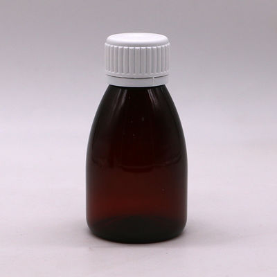 Zusammengestellte Farben 100 ml PET Amber Plastik Flüssigkeitsflasche zur Anwendung im Mund