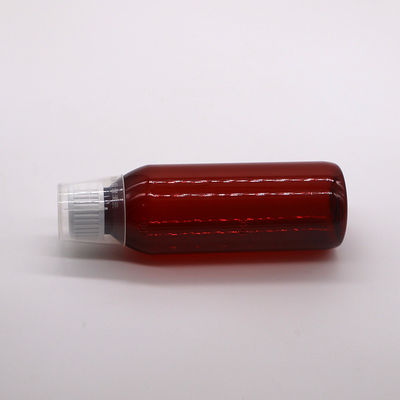 200cc ovale Amber-Präscription-Apothekenflaschen PET-Flüssigmedizin für die Apothekenlagerung
