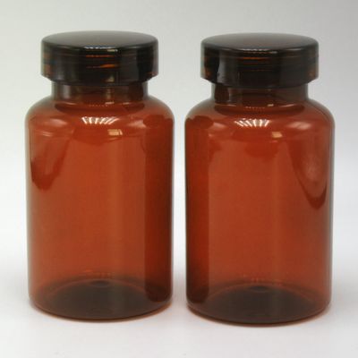 250 ml leere weiße PET-Plastik-Mundwasserflasche mit langem Hals und Kundenlogo