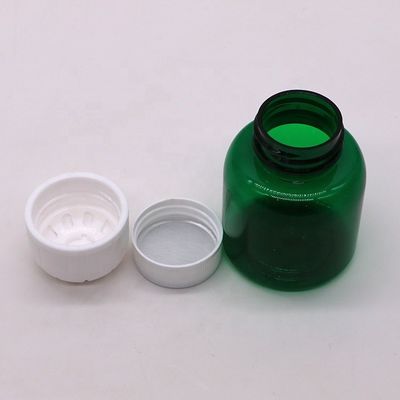 3OZ/90ml PET-Flaschen aus weißem Kunststoff mit Schraubkappe und Hitzesiegel
