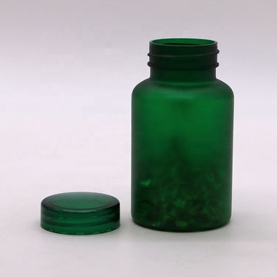150CC PET-Matte/Frostgrüne Plastikflasche mit kindersicheren Deckel und Etikettenaufkleber
